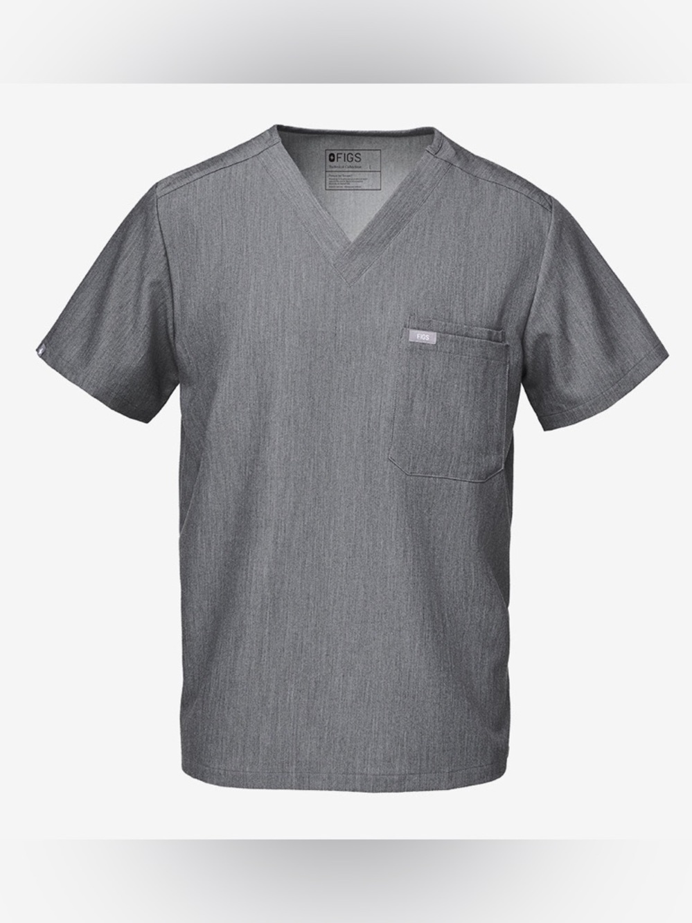 FIGS Leon Two Pocket Top Medical Scrubs in Graphite NWT Sz. M Men’s - Picture 5 of 10